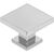 Produktbild zu Möbelknopf Baios 30 x 30 mm, Zinkdruckguss verchromt poliert