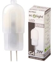 Żarówka LED Ecolight, 3W, G4, neutralny, biały