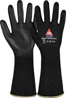 Snijbescherming handschoen Genua Foam Zwart Lang,Gr9