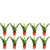 10er-Set Glücksfeder - Zamioculcas zamiifolia 3+ - Höhe ca. 55 cm, Topf-Ø 17 cm