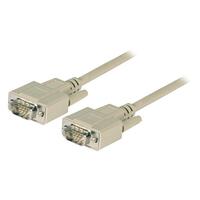 EFB VGA Anschlusskabel,2x HD-DSub 15,St.-St.,5.0m,beige