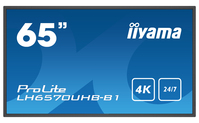 iiyama LH6570UHB-B1 tartalomszolgáltató (signage) kijelző Laposképernyős digitális reklámtábla 163,8 cm (64.5") VA 700 cd/m² 4K Ultra HD Fekete Beépített processzor Android 9.0 ...