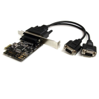StarTech.com 2-poort RS232 PCI Express Seriële Kaart met Breakout Kabel
