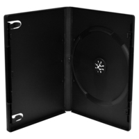 MediaRange BOX11-100 opakowania na płyty CD Opakowanie na płytę DVD 1 dysków Czarny