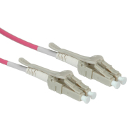 ROLINE OM4, LC/LC, 0.5m cable de fibra optica 0,5 m Gris, Violeta, Blanco