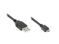 Alcasa 2510-MB05 USB Kabel 5 m USB 2.0 USB A USB B Schwarz