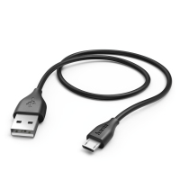 Hama 1.4m, USB2.0-A/USB2.0 Micro-B kabel USB 1,4 m USB A Micro-USB B Czarny