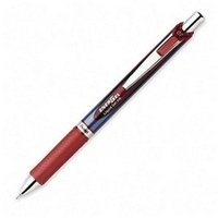 Pentel Energel XM Klick Intrekbare pen met clip Rood 12 stuk(s)