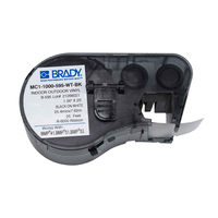 Brady MC1-1000-595-WT-BK Druckeretikett Weiß Selbstklebendes Druckeretikett