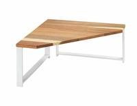 WENKO Louisa Eckregal Freistehend Metall, Holz Weiß, Holz