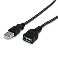 StarTech.com USBEXTAA10BK cavo USB 3 m USB 2.0 USB A Nero