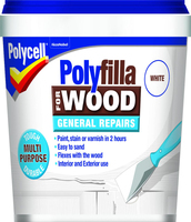 Polycell Polyfilla for Wood General Repairs Tub White 0.38 kg
