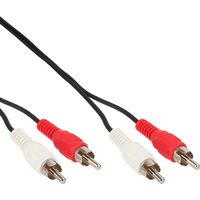 InLine 89931A audio kabel 15 m 2 x RCA Zwart