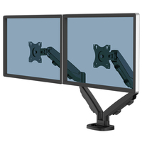 Fellowes Eppa Dual Monitor Arm - Monitor Mount for 8KG 40 inch Screens - Ergonomic Adjustable Monitor Arm Desk Mount - Tilt 90° Swivel 360° Rotation 360°, VESA 75 x 75/100 x 100...