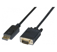 CUC Exertis Connect 128214 câble vidéo et adaptateur 3 m DisplayPort VGA (D-Sub) Noir