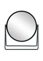 SEE.MANN.GARN Globe Mirror Make-up-Spiegel Freistehend Rund Schwarz