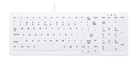 CHERRY AK-C7000 Tastatur USB QWERTY US Englisch Weiß