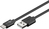 Goobay 55467 USB Kabel 0,5 m USB 2.0 USB C USB A Schwarz