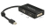 DeLOCK 0.16m DisplayPort/VGA + HDMI + DVI 0,16 m Mini DisplayPort VGA (D-Sub)+ HDMI + DVI Zwart