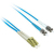 C2G 5m LC/ST Duplex 9/125 Single-Mode Fiber Patch Glasfaserkabel Blau