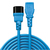 Lindy 0.5m C14 to C13 Extension Cable, blue,