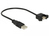 DeLOCK 85462 USB-kabel 0,25 m USB 2.0 USB A Zwart