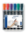 Staedtler Lumocolor Permanent-Marker Meißel Schwarz, Blau, Grün, Rot, Violett, Gelb 6 Stück(e)