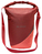 VAUDE Road Master Urban (Double) Hinten Fahrradtasche 38 l Polyamid, Polyester, Polyethylen Rot