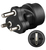 Microconnect PETRAVEL7 power plug adapter Type J (CH) Type F Black