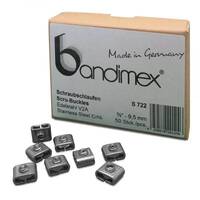 Bandimex-Schraub-Schlaufen S 722 - 3/8", V2A 50 St./Packung, für Bandbreite 9,5 mm