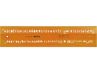 Schriftschablone Standardgraph 5mm Buchstaben,Zahlen