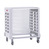 Küchengestell Zubereitungswagen (Frontlader) mit Schneidebrett, für 8 GN-Behälter, schwarz