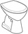 Geberit Stand-Flachspül-WC RENOVA 6 L m fr Zulauf Abgang senkrecht we 201011000