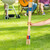 Relaxdays Riesenmikado, XXL Mikado Spiel für Kinder & Erwachsene, Outdoor Gartenmikado, 31 Holzstäbe, 90 cm, natur-bunt