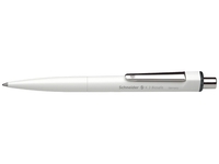 Druckkugelschreiber K 3 Biosafe, M, schwarz, Farbe des Schaftes: weiß