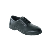 Tuf Black Executive Plain Tie Shoe S1 - Size EIGHT