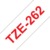 BROTHER szalag TZe-262, Fehér alapon Piros, Laminált, 36mm 1.4", 8 méter