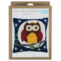 Counted Cross Stitch Kit: Cushion: Night Owl