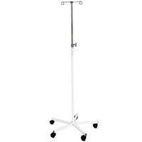 Bristol Maid Steel Mobile Infusion Stand - 2 Hook