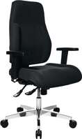Topstar GmbH Krzesło biurowe obrotowe z technologią synchroniczną czarny 430-510 mm bez oparć