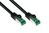 kabelmeister® Patchkabel mit Rastnasenschutz, Outdoor (IP66), Cat.6A, S/FTP, PiMF, 500MHz, CU, schwa