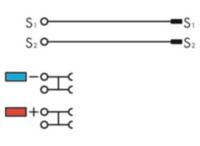 3-Leiter-Initiatorenklemme, Federklemmanschluss, 0,14-1,5 mm², 6-polig, 13.5 A,