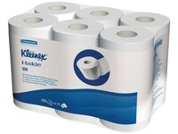 Kleenex® Toiletpapier, 3-laags, 350 vel, Wit (pak 6 rollen)