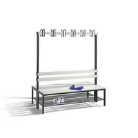 BASIC cloakroom bench, double sided