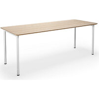 Multifunctionele tafel DUO-C Trend, recht blad, afgeronde hoeken