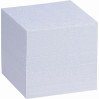 Zettelbox Ersatzeinlagen 90x90x90mm weiß
