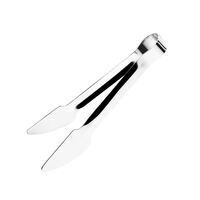 Vogue Hamburger 9in Food Tongs with Short Handle Made of Stainless Steel