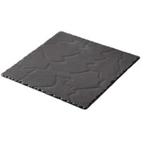 Revol Basalt Plates in Black Porcelain - Square - 250 mm - Pack of 6