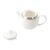 Royal Bone Afternoon Tea Couronne Tea Pot in White - Bone China - 450ml