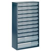 Raaco professional clear drawer storage cabinets - 555mm height